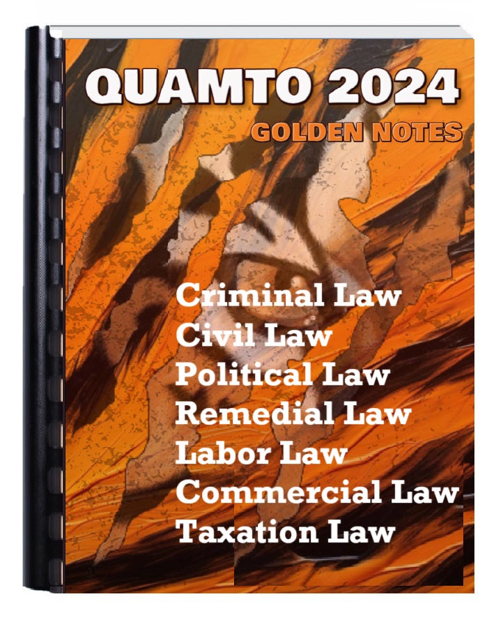 QUAMTO UST Bar Exam Reviewer 2024