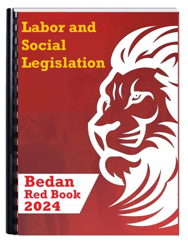 BEDAN REDBOOK BAR EXAM REVIEWER 2024 (COMPLETE SET)