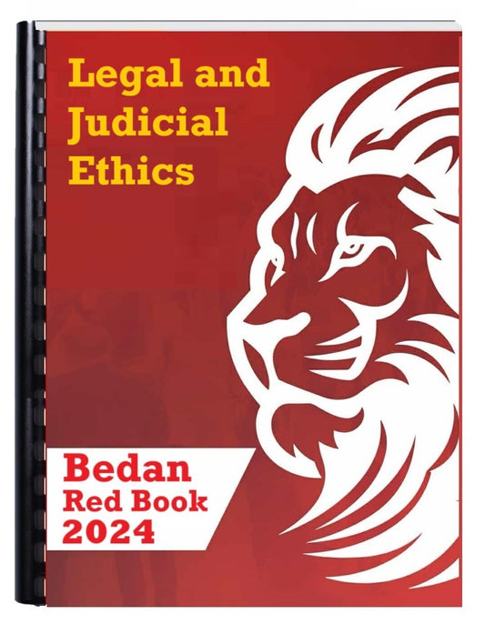 San Beda Red Book 2024 Bar Reviewer in LEGAL AND JUDICIAL ETHICS