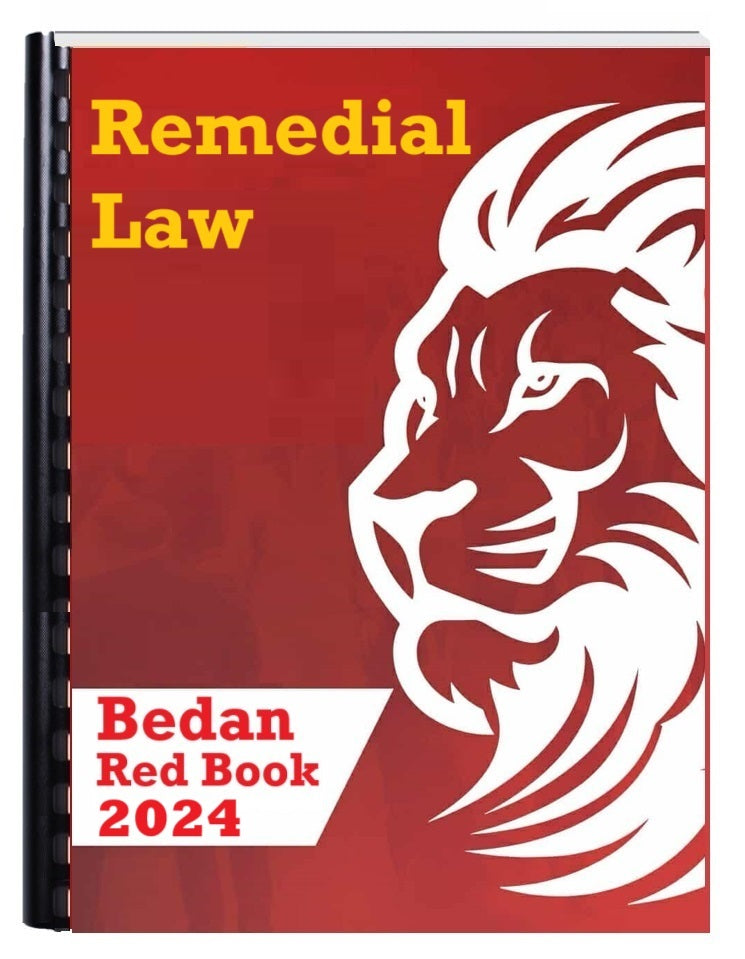 BEDAN REDBOOK BAR EXAM REVIEWER 2024 (COMPLETE SET)