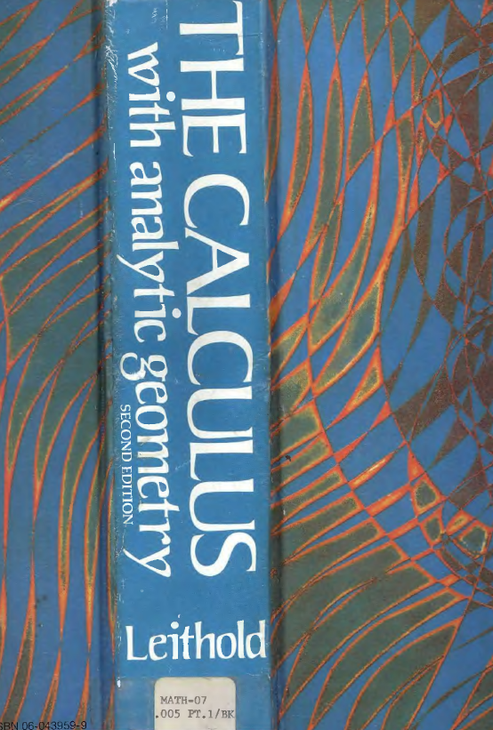 Calculus with Analytic Geometry by Leithold