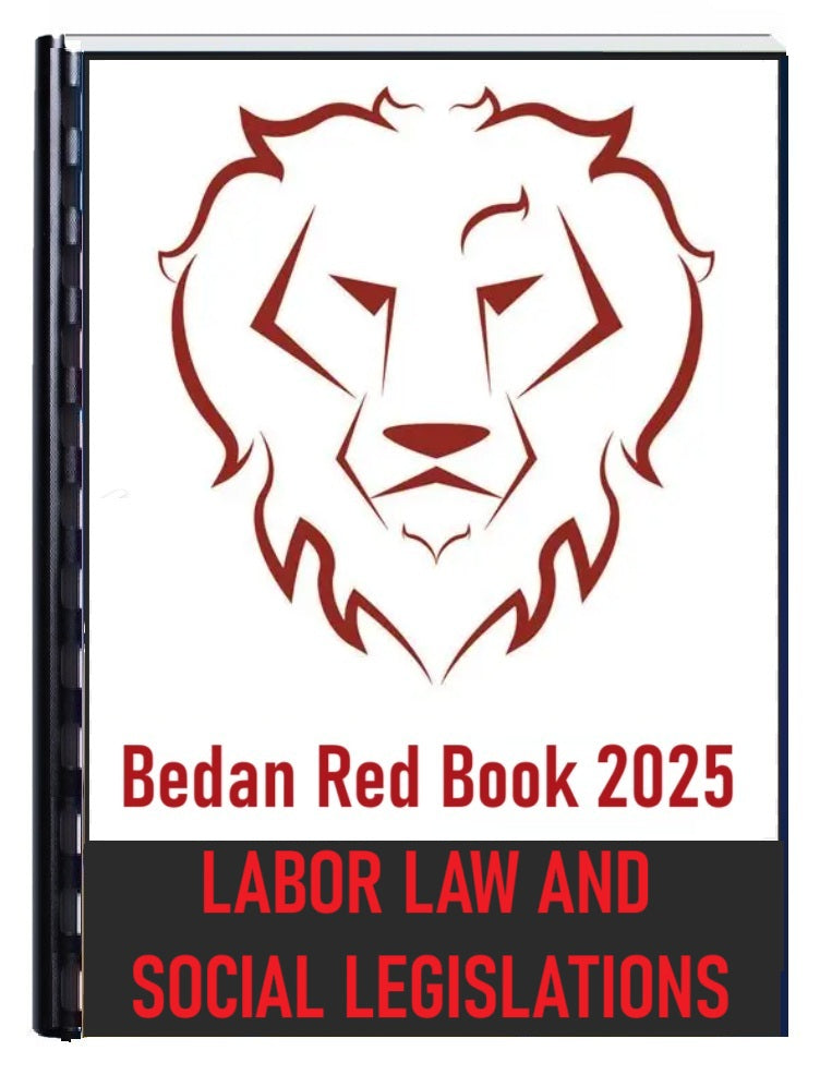 Bedan Redbook 2025 Labor Law and Social Legislations