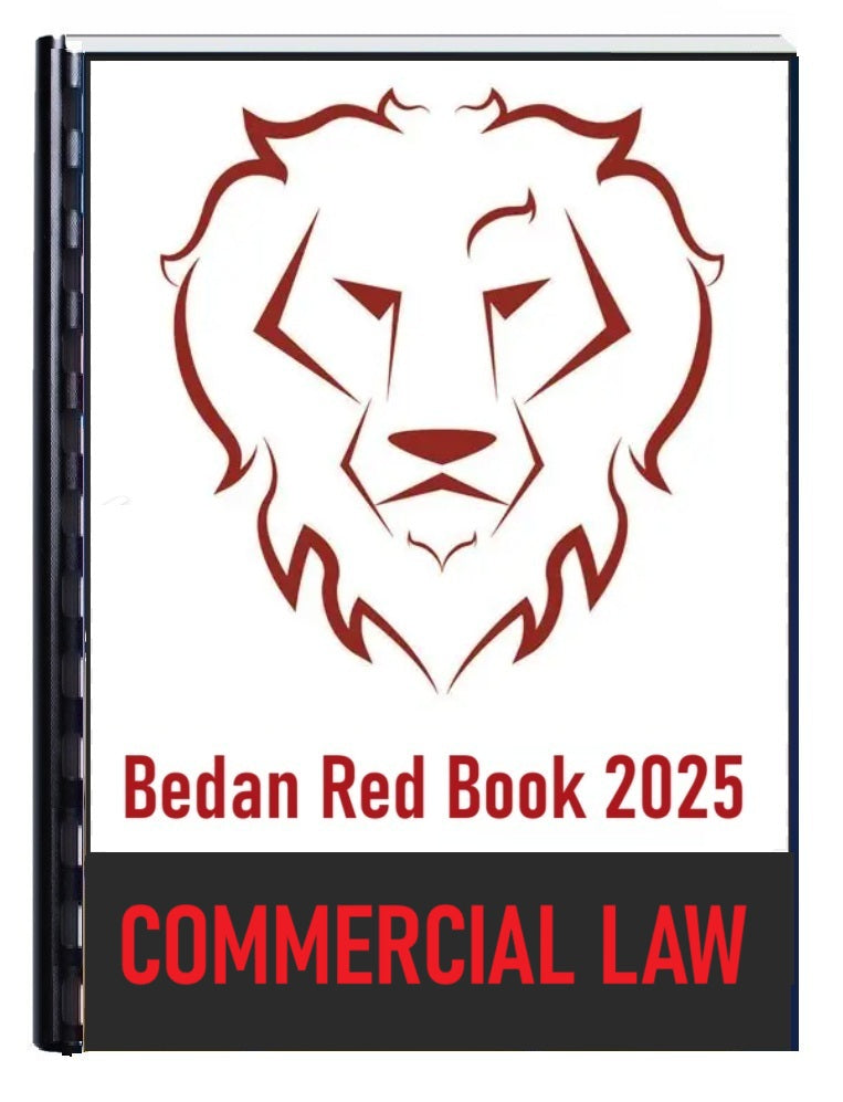 Bedan Redbook 2025 Commercial Law