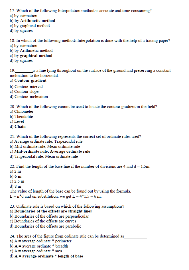 Geodetic Engineering Board Exam Question Bank Reviewer