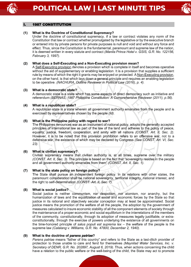 San Beda Bar Exam Last Minute Tips 2024-2025