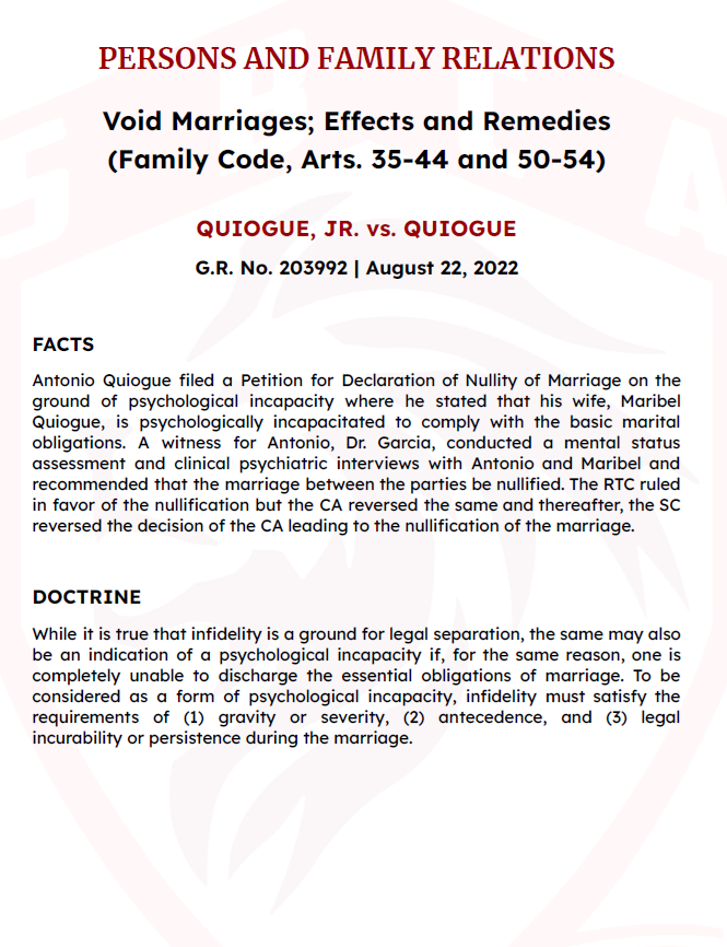 San Beda Bar Exam 2024 DOCTRINES (All Bar Subjects)