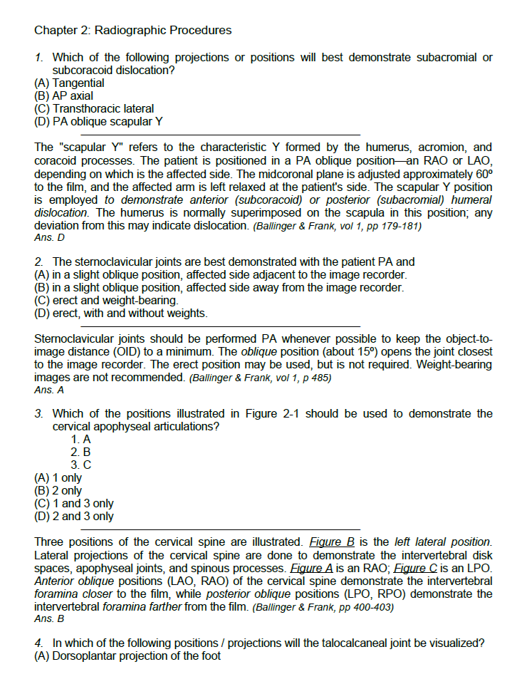 Radiology Technologist Licensure Exam Reviewer
