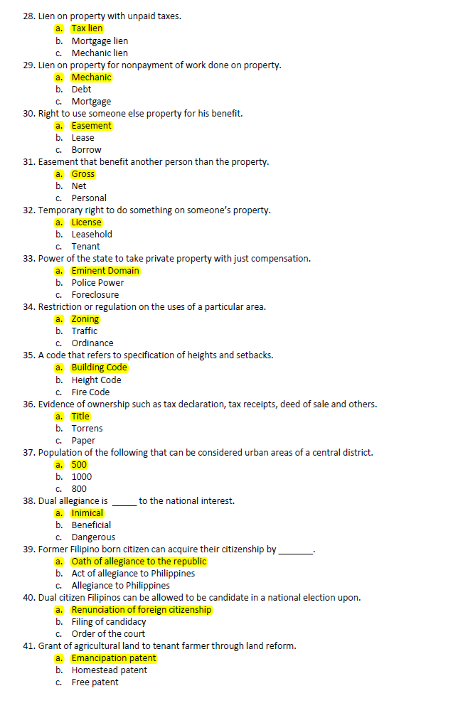 Real Estate Broker Licensure Exam Reviewer 2026