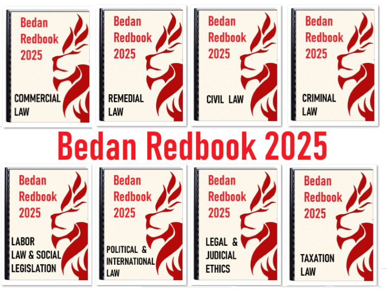 Bedan Red Book 2025 Complete Bar Exam Reviewer