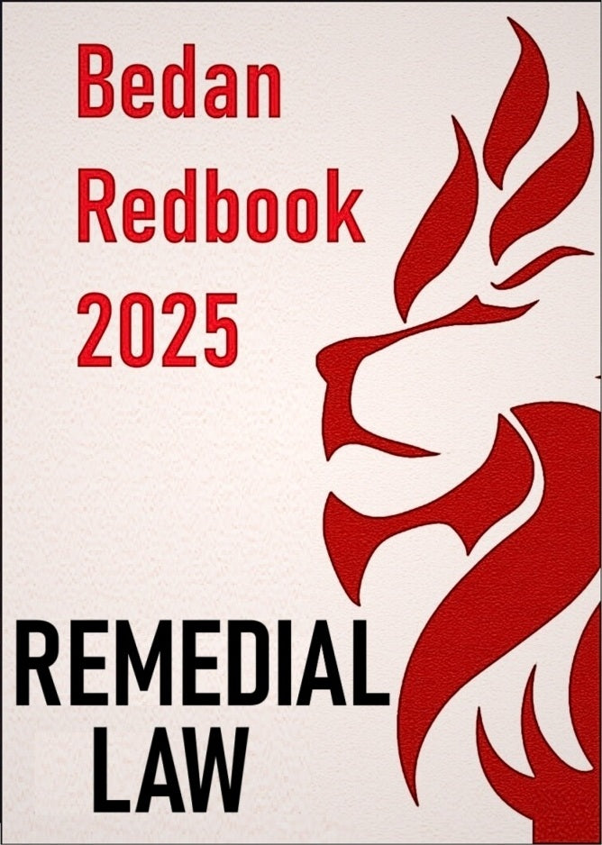Bedan Redbook 2025 Remedial Law