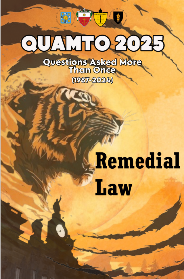 UST QuAMTO 2025 Complete Set Bar Exam Reviewer