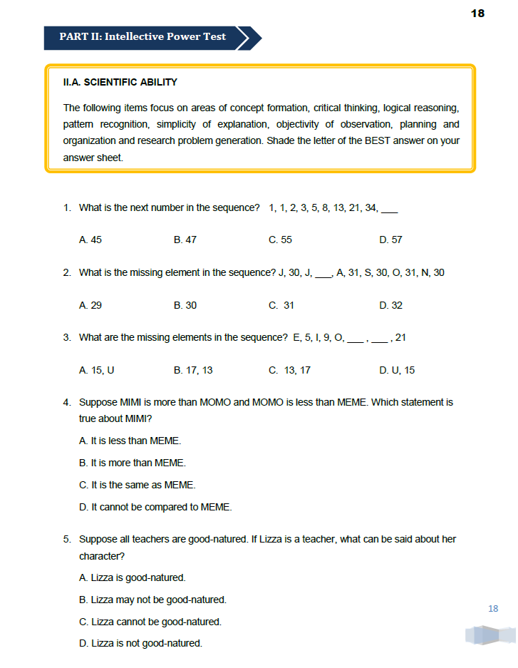 DOST Scholarship Exam Reviewer 2025
