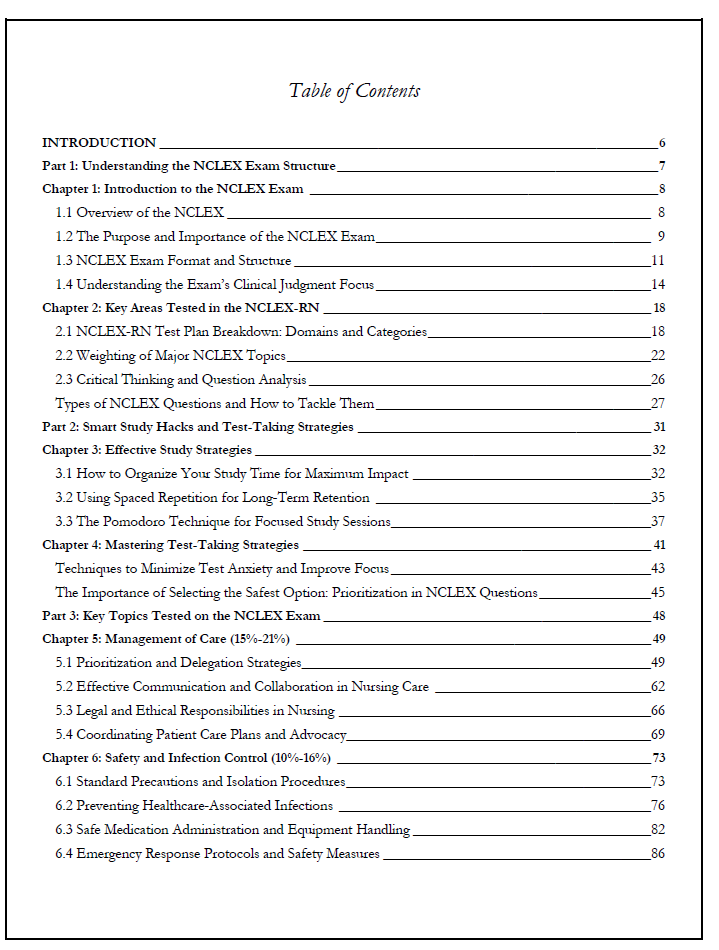 NCLEX EXAM STUDY NOTES 2025-2026