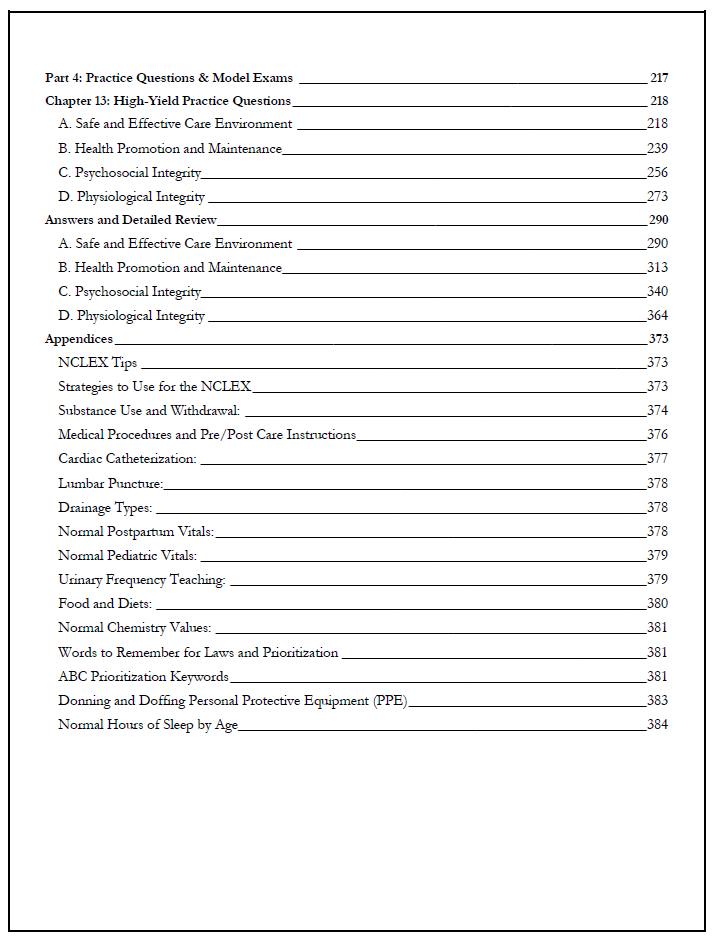 NCLEX EXAM STUDY NOTES 2025-2026