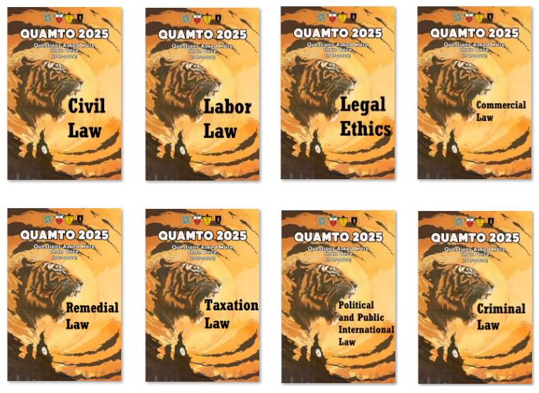 UST QuAMTO 2025 Complete Set Bar Exam Reviewer