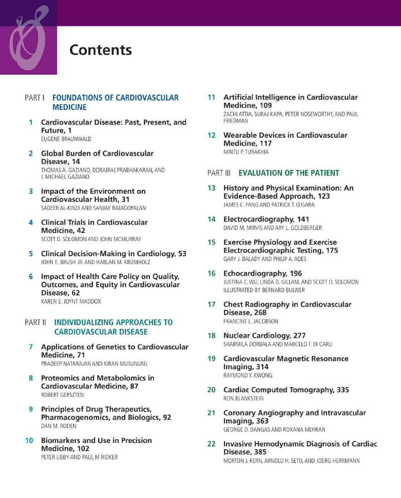 Braundwald's Heart Disease, A Cardiovascular Textbook 12th Edition