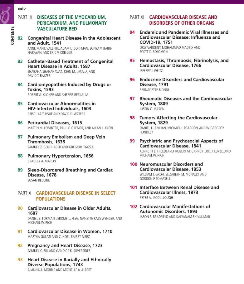 Braundwald's Heart Disease, A Cardiovascular Textbook 12th Edition
