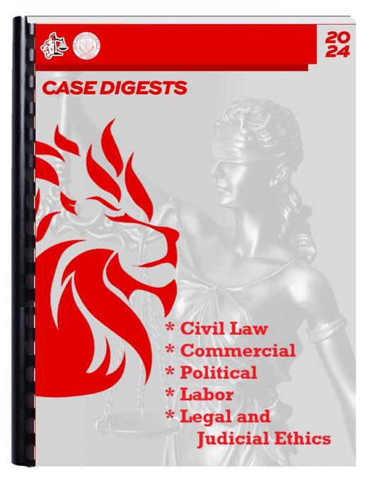 San Beda Case Digest 2024-25  Bar Exam Reviewer