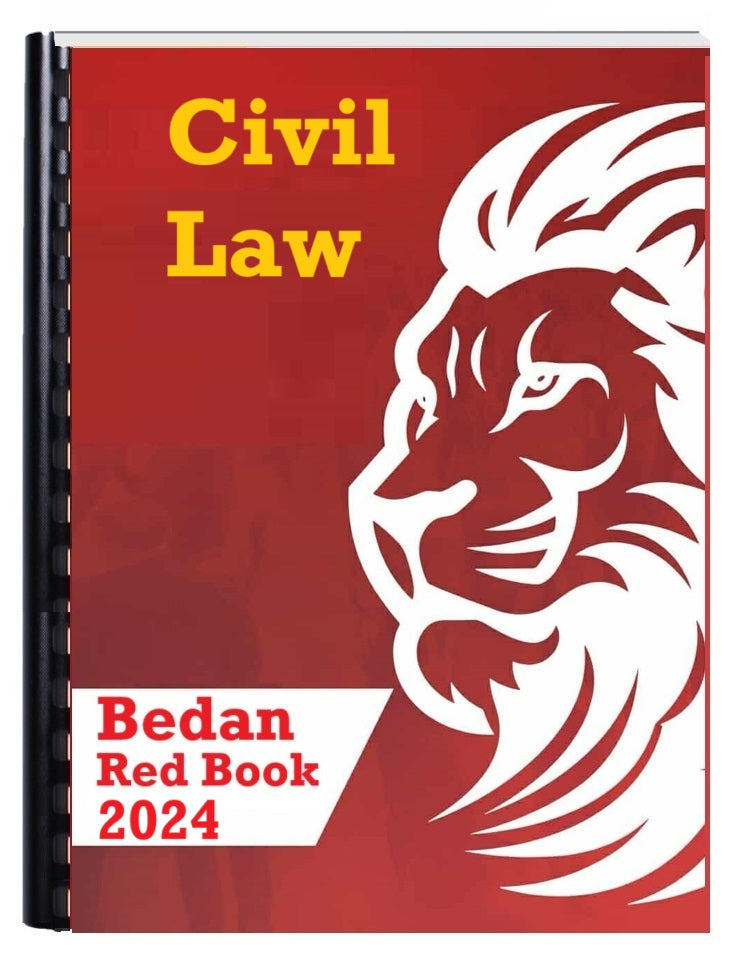 BEDAN REDBOOK BAR EXAM REVIEWER 2024 (COMPLETE SET)