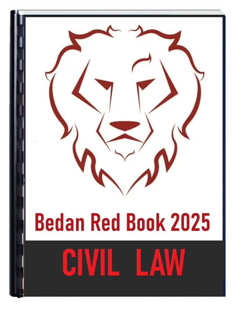 Bedan Redbook 2025 Civil Law
