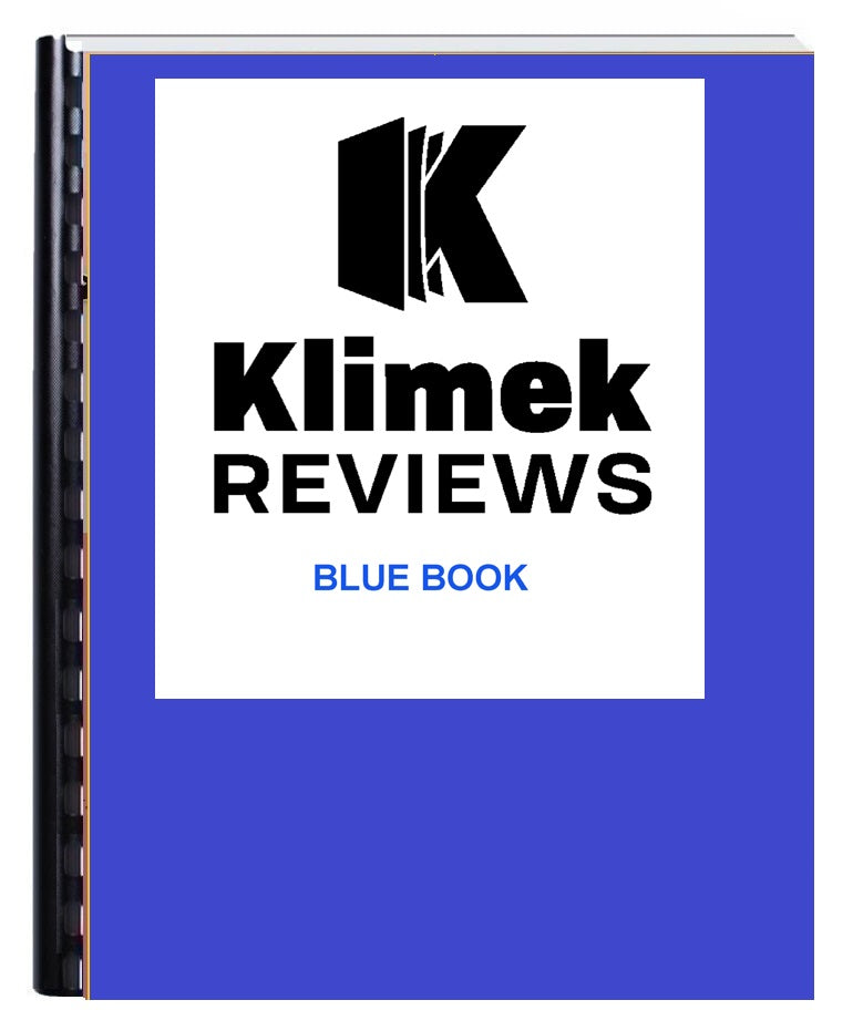 Mark Klimek Blue Book Reviews