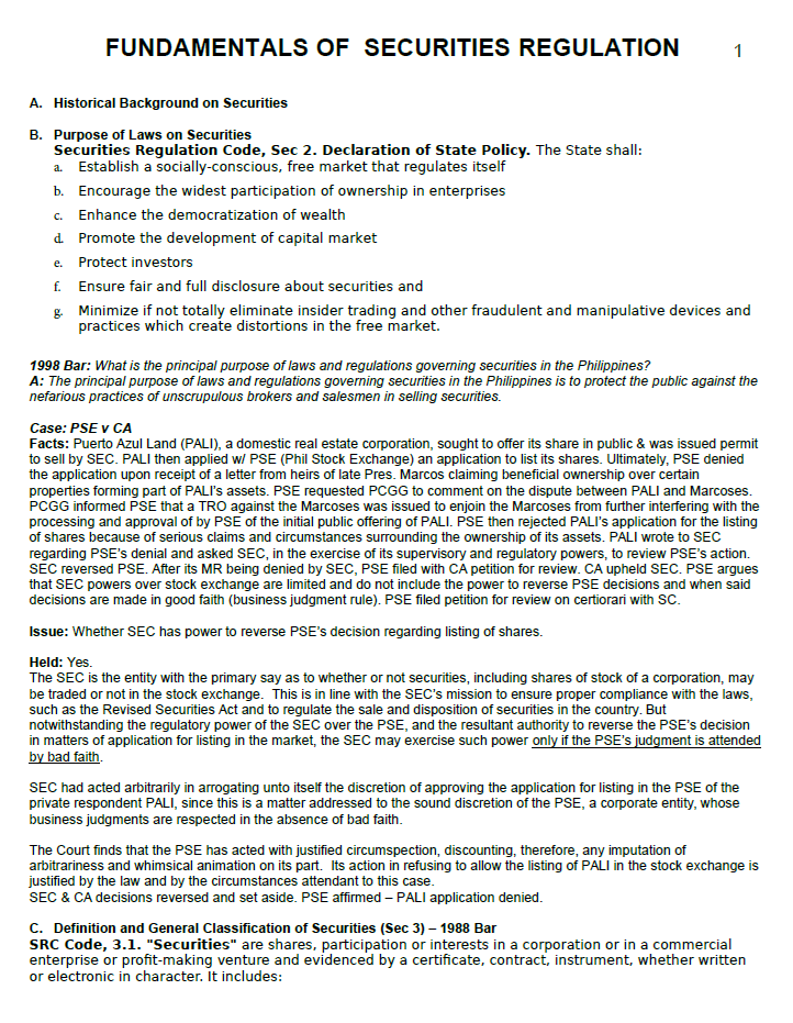 SEC Certification Exam Reviewer