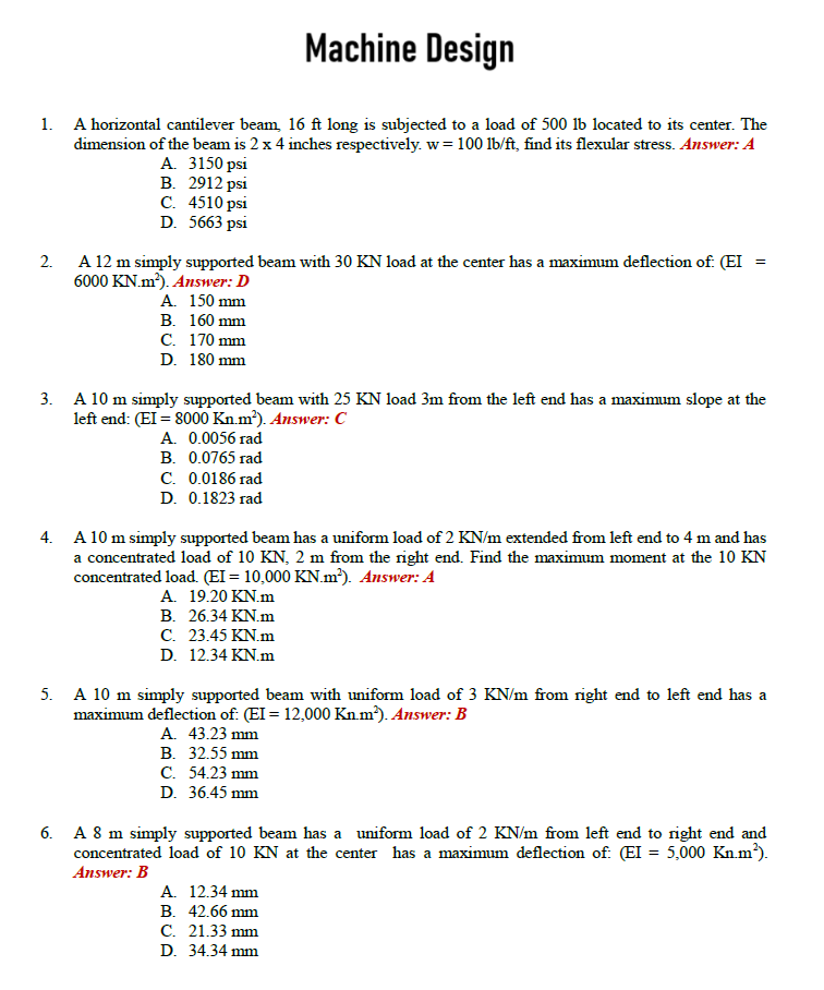 Mechanical Engineering Board Exam Complete Reviewer (All Subject Areas)