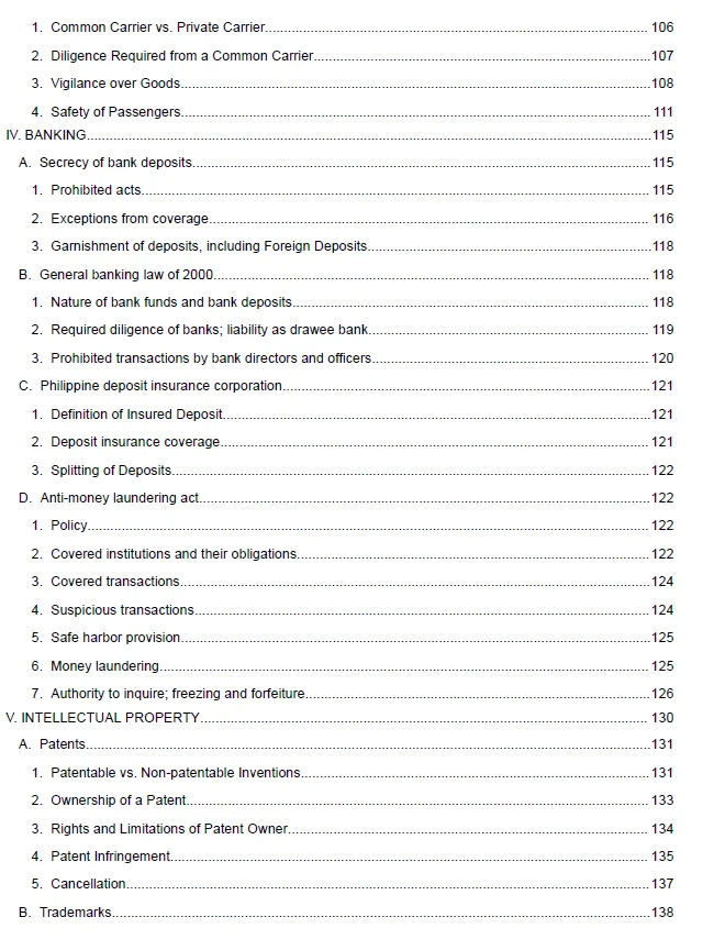 Ateneo Bluenotes 2025 Bar Reviewer - Commercial Law