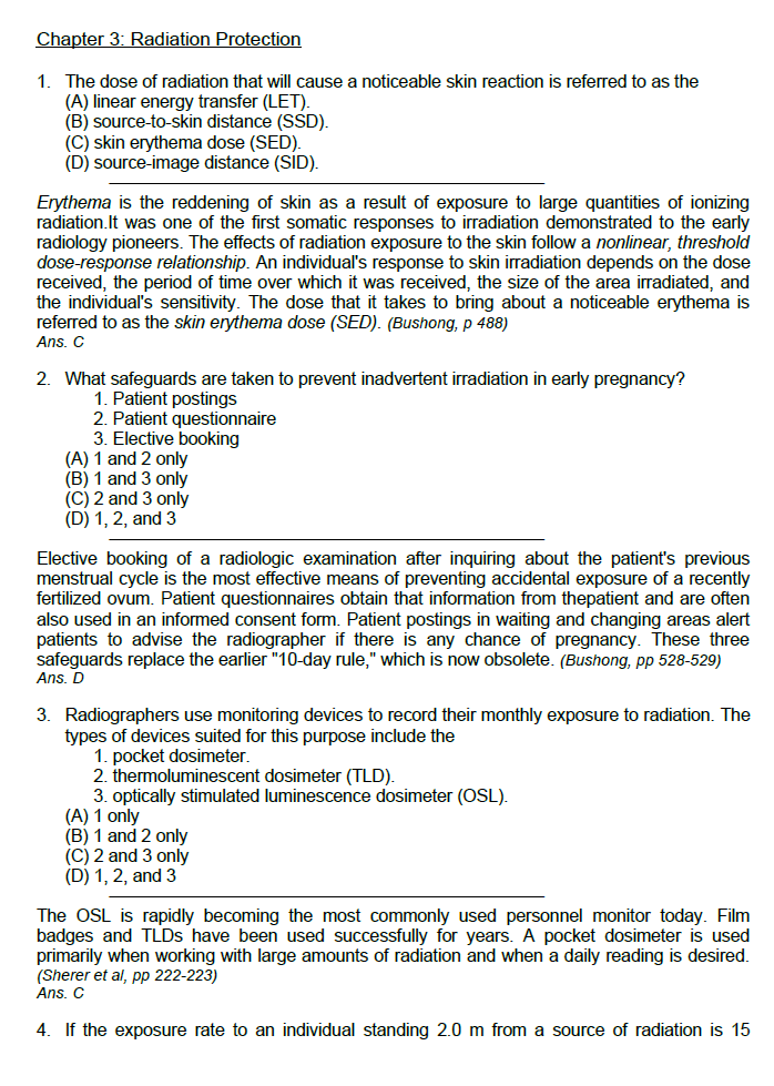 Radiology Technologist Licensure Exam Reviewer
