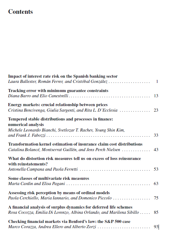 Mathematical and Statistical Methods for Actuarial Sciences and Finance
