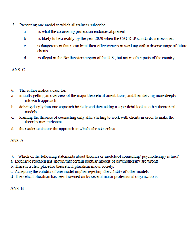 Guidance and Counseling Question Bank Reviewer