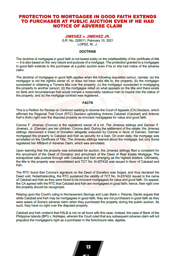 San Beda Case Digest 2024-25  Bar Exam Reviewer