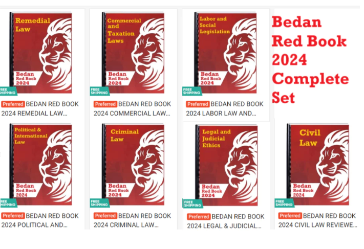 BEDAN REDBOOK BAR EXAM REVIEWER 2024 (COMPLETE SET)